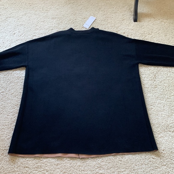 NWT Eileen Fisher Silk and Organic Coton Drape Front Cardigan, sz L - Picture 5 of 10